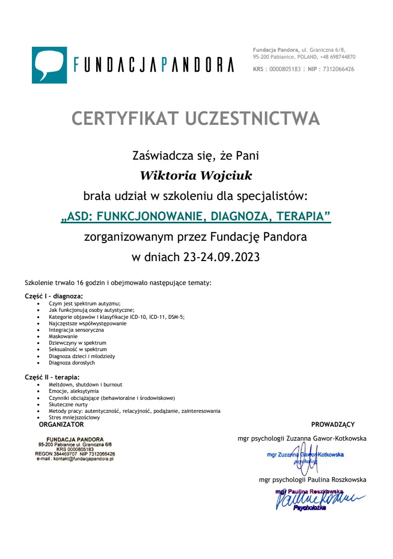 Certyfikat 9