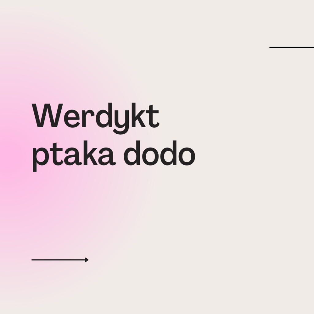 Werdykt ptaka dodo